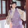 Ming-Dynasty-Style-Hanfu-Women-Mamian-Skirt-Bijia-Winter-Thickened-Purple-Set-2 Ming Dynasty Style Hanfu Women Mamian Skirt Bijia Winter Thickened Purple Set