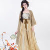 Spring-Hanfu-Dress-for-Women-with-Han-Elements-3 Spring Hanfu Dress for Women with Han Elements