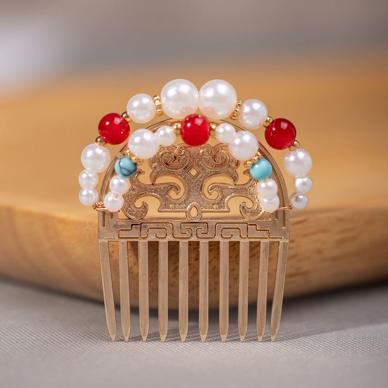 Tang-Dynasty-style-Gold-Hair-Ornaments-Imperial-Court-inspired-Chinese-Hanfu-Accessories-3 Tang Dynasty-style Gold Hair Ornaments Imperial Court-inspired Chinese Hanfu Accessories
