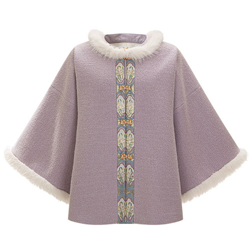 Winter-Women-Ming-Dynasty-Style-Hanfu-Short-Ao-Thickened-Round-Neck-Coat-4 Winter Women Ming Dynasty Style Hanfu Short Ao Thickened Round Neck Coat
