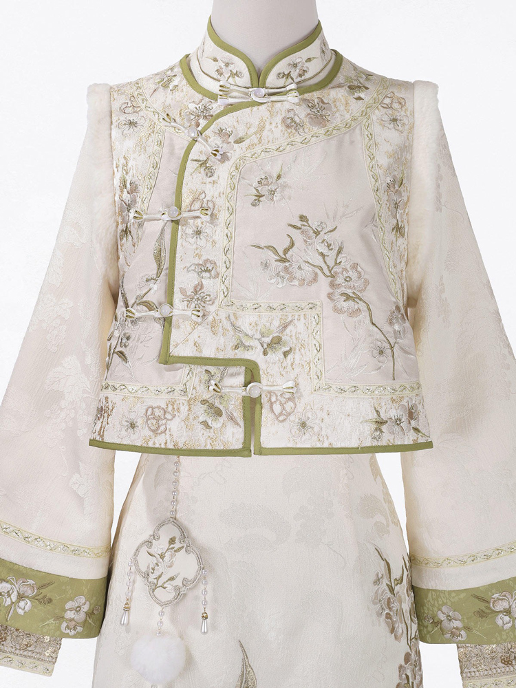 Women Spring Cheongsam Set New Vest Elegant Attire