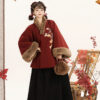 Women-Winter-Ming-Dynasty-Hanfu-Persimmon-Patterned-Thickened-Daily-Aoqun-3 Women Winter Ming Dynasty Hanfu Persimmon-Patterned Thickened Daily Aoqun
