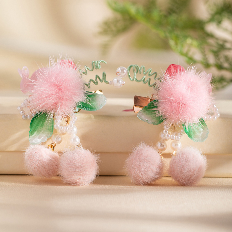 Classic-Plush-Hair-Clip-Winter-Children's-Rabbit-Headpiece-2 Classic Plush Hair Clip Winter Children's Rabbit Headpiece