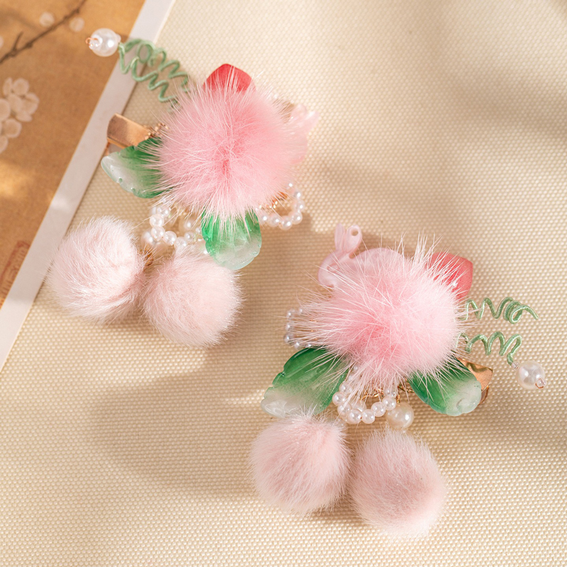 Classic-Plush-Hair-Clip-Winter-Children's-Rabbit-Headpiece-4 Classic Plush Hair Clip Winter Children's Rabbit Headpiece