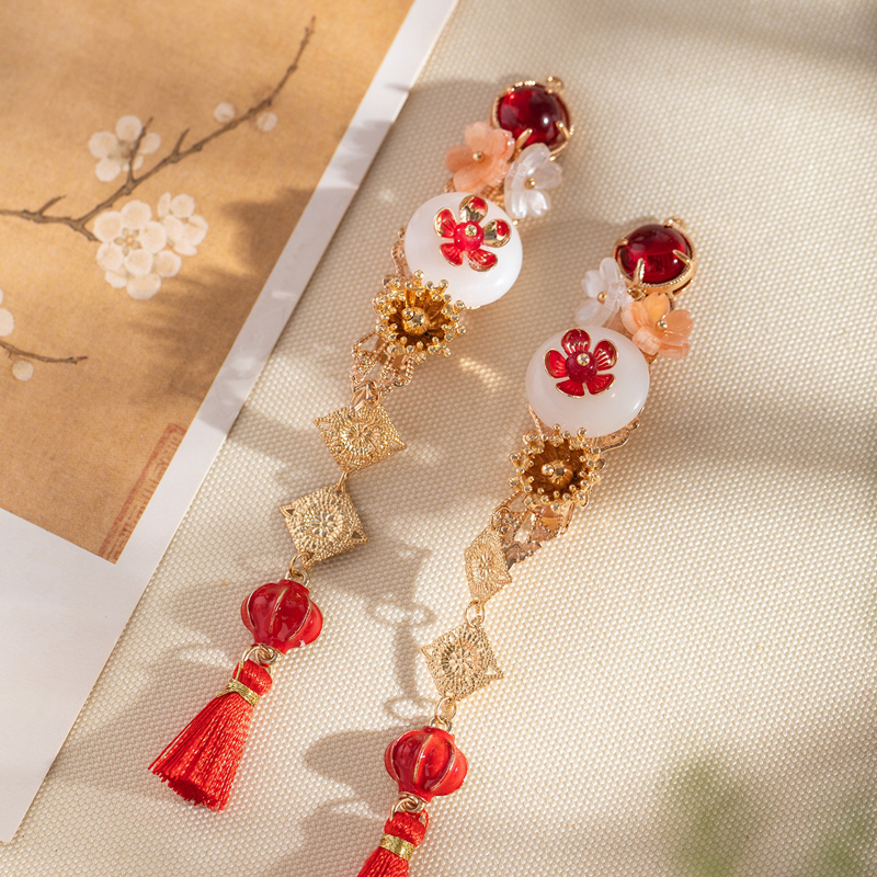 Hanfu-New-Year-Children-Hairpins-Lantern-Shaped-Cute-Hair-Ornaments-1 Lantern Glow