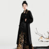 Ming-Dynasty-Style-Hanfu-Stand-Up-Collar-Coat-with-Embroidered-Gold-Threaded-Mamianqun-Set-2 Ming Dynasty Style Hanfu Stand-Up Collar Coat with Embroidered Gold-Threaded Mamianqun Set
