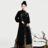 Ming-Dynasty-Style-Hanfu-Stand-Up-Collar-Coat-with-Embroidered-Gold-Threaded-Mamianqun-Set-3 Ming Dynasty Style Hanfu Stand-Up Collar Coat with Embroidered Gold-Threaded Mamianqun Set