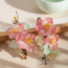 Women's-Cheongsam-Hair-Clip-Pink-Floral-Hair-Accessory-Hanfu-Accessories-3 Women's Cheongsam Hair Clip Pink Floral Hair Accessory Hanfu Accessories