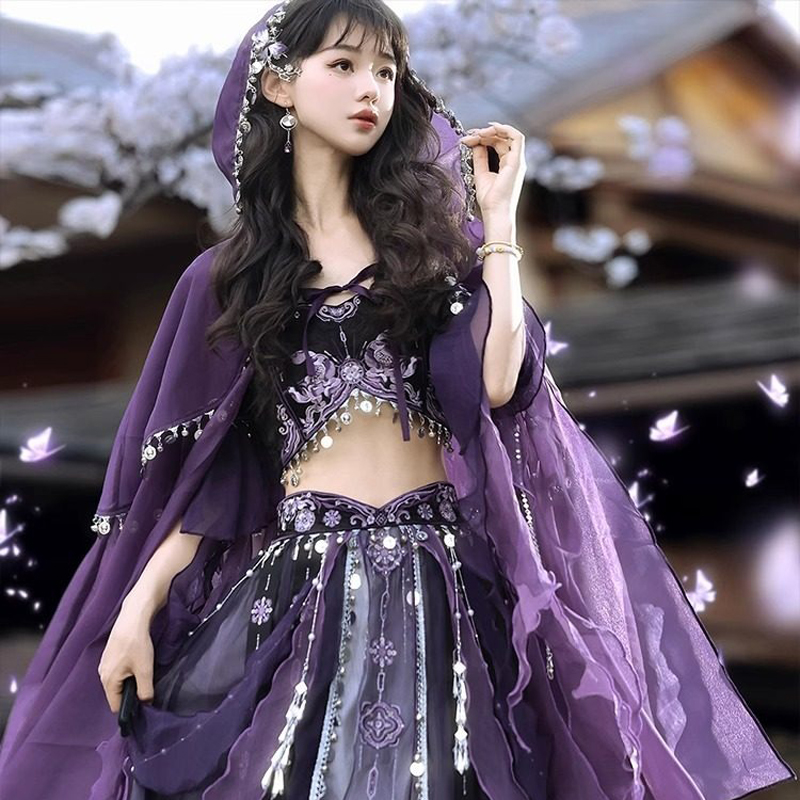 Classic-Ladies-Hanfu-Tianzhu-Princess-Exotic-Style-Cosplay-Attire-1 Classic Ladies Hanfu Tianzhu Princess Exotic Style Cosplay Attire