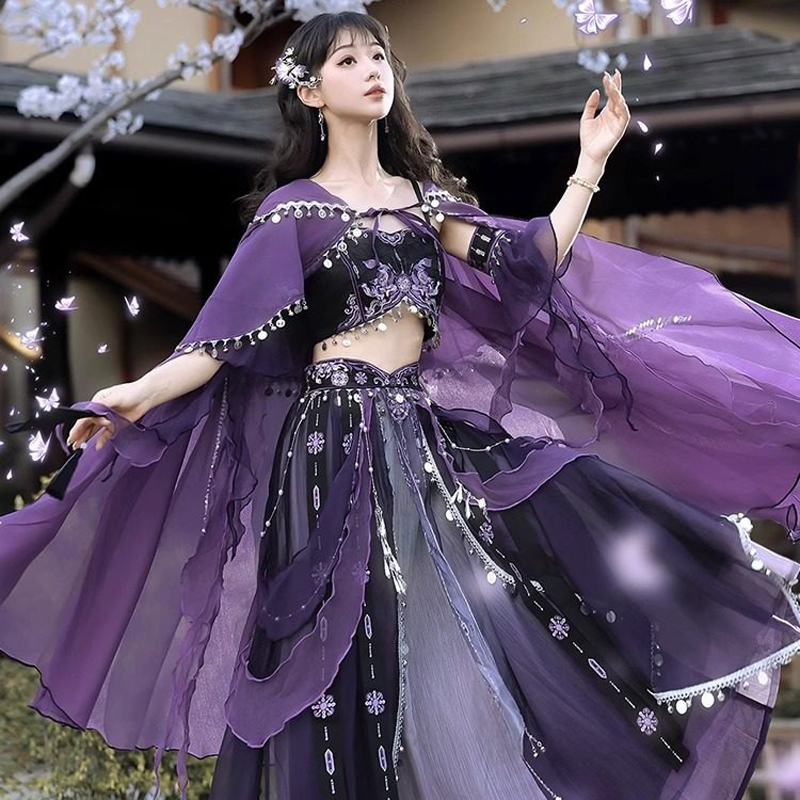 Classic-Ladies-Hanfu-Tianzhu-Princess-Exotic-Style-Cosplay-Attire-4 Classic Ladies Hanfu Tianzhu Princess Exotic Style Cosplay Attire