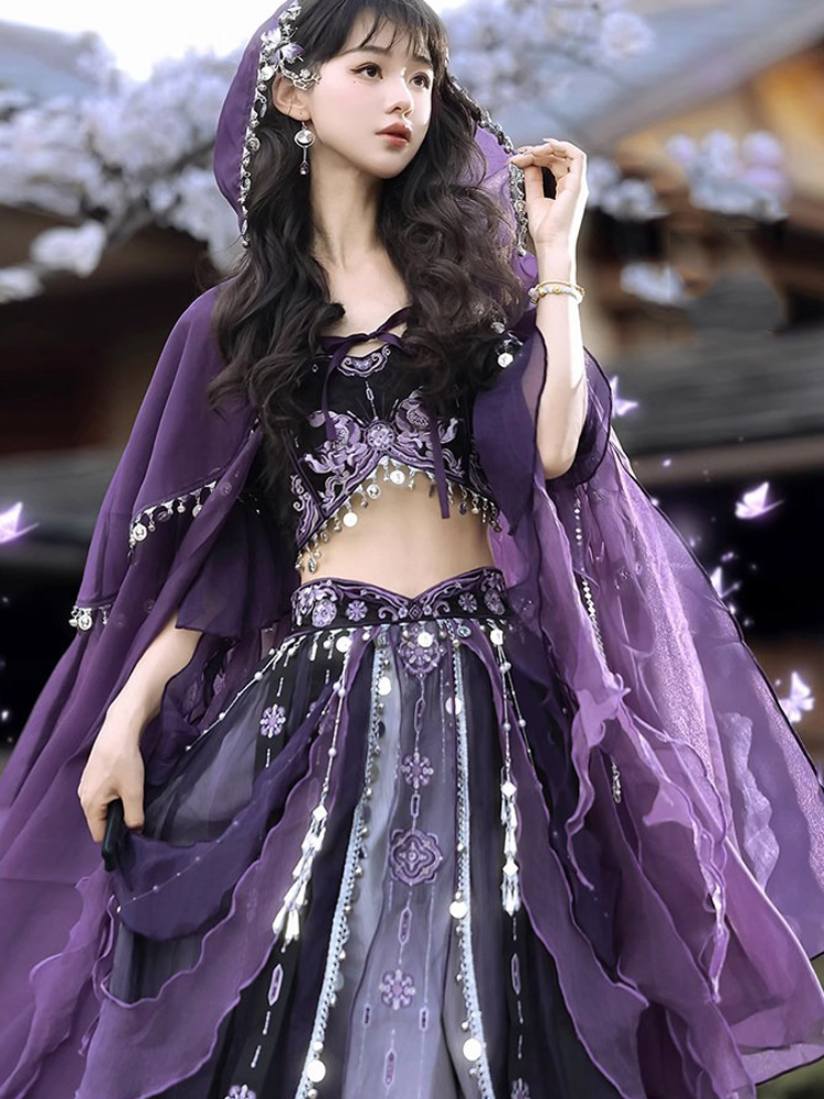 Classic Ladies Hanfu Tianzhu Princess Exotic Style Cosplay Attire