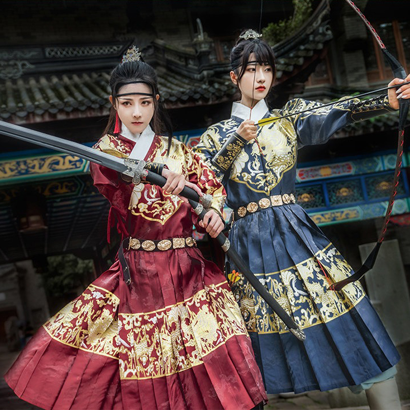 Hanfu-Ming-Dynasty-Robe-Martial-Arts-Style-Feiyu-Fu-Couple-Set-1 Rui Long Yin (瑞龙吟)