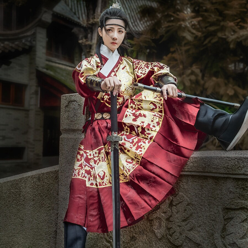 Hanfu-Ming-Dynasty-Robe-Martial-Arts-Style-Feiyu-Fu-Couple-Set-4 Hanfu Ming Dynasty Robe Martial Arts Style Feiyu Fu Couple Set