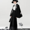 Spring-Women-Hanfu-Set-Duijin-Jacket-Black-Mamian-Skirt-Elegant-Style-3 Spring Women Hanfu Set Duijin Jacket Black Mamian Skirt Elegant Style