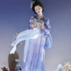 Tang-Dynasty-Inspired-Women's-Qixiong-Ruqun-Blue-and-White-Porcelain-Style-Ethereal-Ensemble-2 Tang Dynasty Inspired Women's Qixiong Ruqun Blue-and-White Porcelain Style Ethereal Ensemble