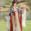 Charming-Summer-Style-Tang-Dynasty-Qixiong-Shanqun-Hanfu-for-Women-3 Charming Summer Style Tang Dynasty Qixiong Shanqun Hanfu for Women