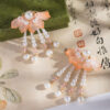 Children's-Tassel-Hairclips-Hanfu-Style-Hairpins-Orange-Patterned-Ancient-Style-Hair-Accessories-4 Children's Tassel Hairclips Hanfu-Style Hairpins Orange-Patterned Ancient-Style Hair Accessories