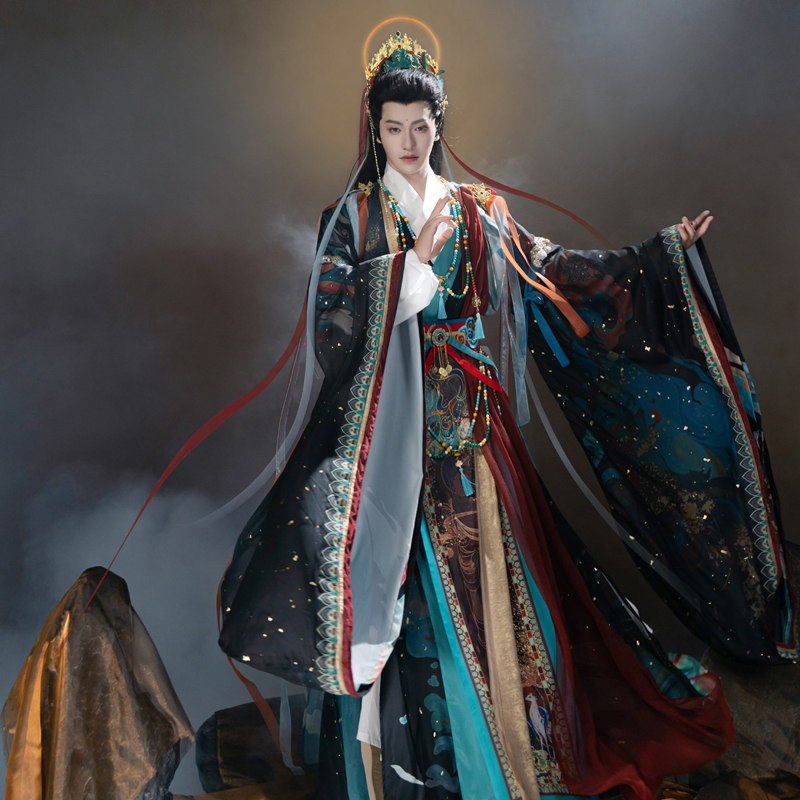 Couple-Hanfu-Set-Immortal-Style-Robes-with-Wuxia-Aesthetic-2 Couple Hanfu Set Immortal-Style Robes with Wuxia Aesthetic