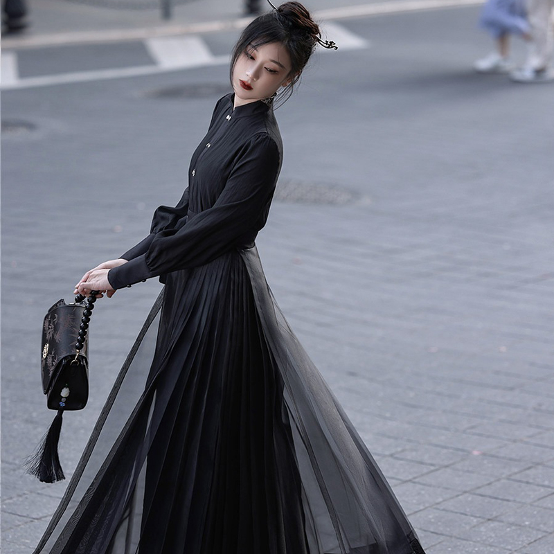 Everyday Women's Ming Dynasty Hanfu Mamian Skirt Fashionable Retro Set