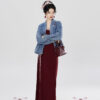 Fashion-Hanfu-Denim-Jacket-with-Song-Dynasty-Aesthetic-for-Women-Daily-Wear-4 Fashion Hanfu Denim Jacket with Song Dynasty Aesthetic for Women Daily Wear