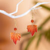 Handmade-Silk-Maple-Leaf-Shaped-Earrings-Intangible-Cultural-Heritage-Inspired-Hanfu-Accessories-2 Handmade Silk Maple Leaf-Shaped Earrings Intangible Cultural Heritage Inspired Hanfu Accessories