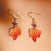 Handmade-Silk-Maple-Leaf-Shaped-Earrings-Intangible-Cultural-Heritage-Inspired-Hanfu-Accessories-3 Handmade Silk Maple Leaf-Shaped Earrings Intangible Cultural Heritage Inspired Hanfu Accessories