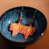 Handmade-Silk-Maple-Leaf-Shaped-Earrings-Intangible-Cultural-Heritage-Inspired-Hanfu-Accessories-4 Handmade Silk Maple Leaf-Shaped Earrings Intangible Cultural Heritage Inspired Hanfu Accessories