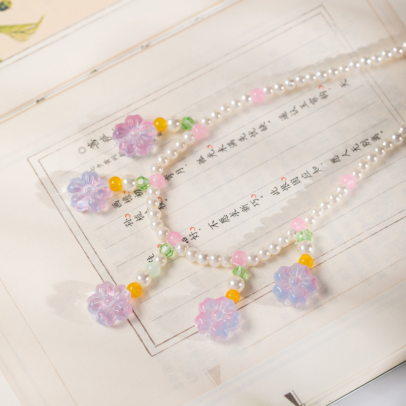 Hanfu-Necklace-Purple-Yingluo-Ethereal-Spring-Ancient-Style-Accessory-1 Hanfu Necklace Purple Yingluo Ethereal Spring Ancient Style Accessory