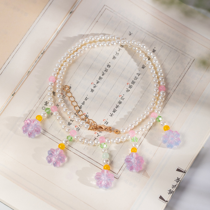 Hanfu-Necklace-Purple-Yingluo-Ethereal-Spring-Ancient-Style-Accessory-2 Hanfu Necklace Purple Yingluo Ethereal Spring Ancient Style Accessory