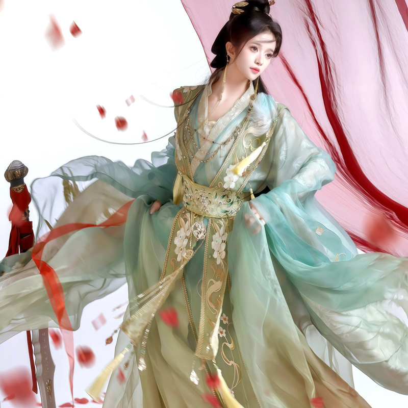 Martial-Arts-Couple-Costumes-Drama-Xianxia-Gorgeous-Hanfu-Embroidered-Sets-1 Martial Arts Couple Costumes Drama Xianxia Gorgeous Hanfu Embroidered Sets
