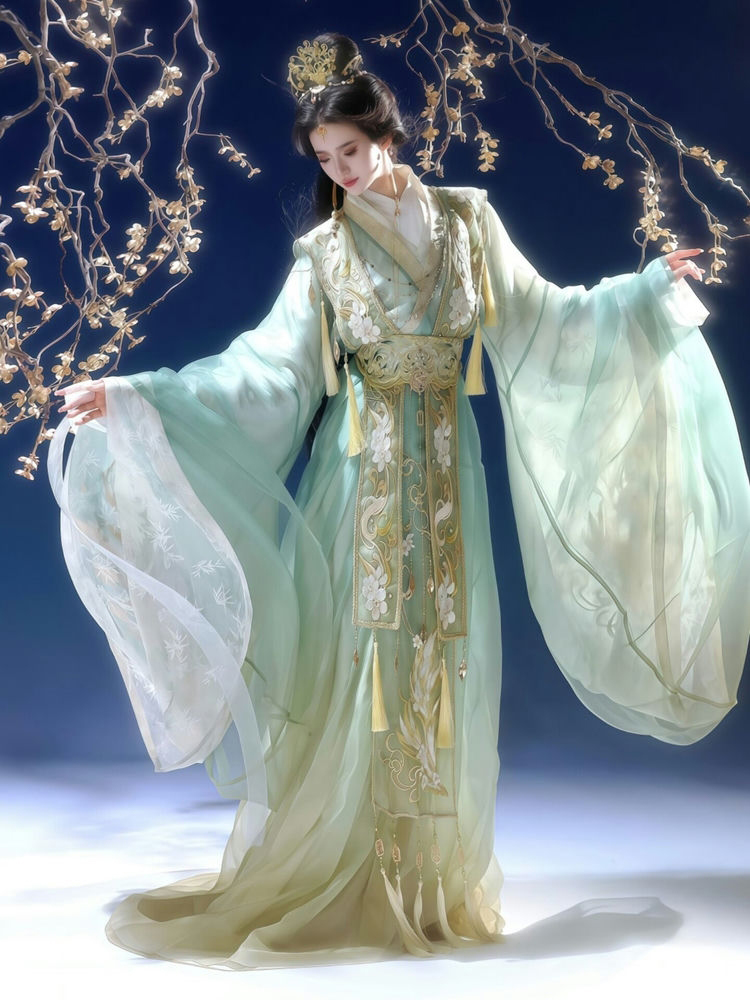 Martial Arts Couple Costumes Drama Xianxia Gorgeous Hanfu Embroidered Sets