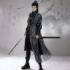 Men-Martial-Arts-Hanfu-Set-Black-Long-Round-Neck-Robe-3 Men Martial Arts Hanfu Set Black Long Round-Neck Robe
