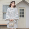 Ming-Dynasty-Style-Hanfu-Set-Fashionable-Pleated-Skirt-for-Girls-Everyday-Spring-Wear-1 Mu Jin (木槿)