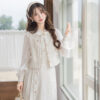 Ming-Dynasty-Style-Hanfu-Set-Fashionable-Pleated-Skirt-for-Girls-Everyday-Spring-Wear-4 Ming Dynasty Style Hanfu Set Fashionable Pleated Skirt for Girls Everyday Spring Wear