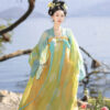 Spring-Women-Hanfu-Stunning-Tang-Dynasty-Qixiong-Shanqun-Set-1 Spring Women Hanfu Stunning Tang Dynasty Qixiong Shanqun Set