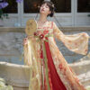 Tang-Dynasty-Women-High-End-Red-Hanfu-Qixiong-Shanqun-3 Tang Dynasty Women High-End Red Hanfu Qixiong Shanqun