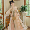 Tang-Style-Teenage-Girl-Qixiong-Shanqun-Modern-Take-on-Traditional-Chinese-Summer-Hanfu-4 Tang Style Teenage Girl Qixiong Shanqun Modern Take on Traditional Chinese Summer Hanfu