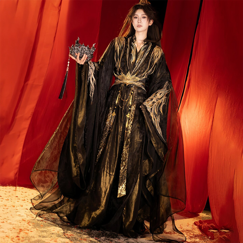 Wei-Jin-Style-Martial-Arts-Hanfu-Embroidered-Wide-Sleeved-Robe-Male-Lead-Costume-1 Wei-Jin Style Martial Arts Hanfu Embroidered Wide-Sleeved Robe Male Lead Costume