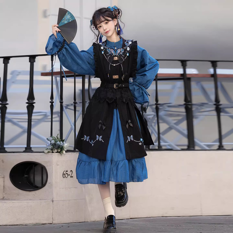 Women-Spring-Fashion-Ming-Dynasty-Inspired-Hanfu-Style-Dress-3 Women Spring Fashion Ming Dynasty-Inspired Hanfu Style Dress