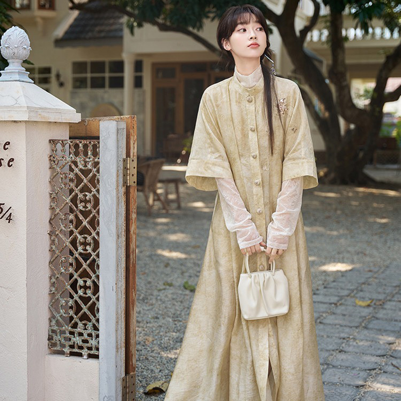 Women-Spring-Hanfu-Casual-Simple-Dress-Set-1 Song Dynasty Style Women Hanfu Summer Casual Retro Artistic Set