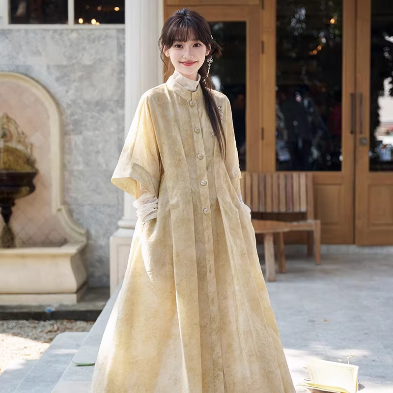 Women-Spring-Hanfu-Casual-Simple-Dress-Set-4 Song Dynasty Style Women Hanfu Summer Casual Retro Artistic Set