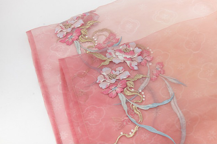 Women Summer Tang Dynasty Hanfu Qixiong Shanqun Pink Cute Set