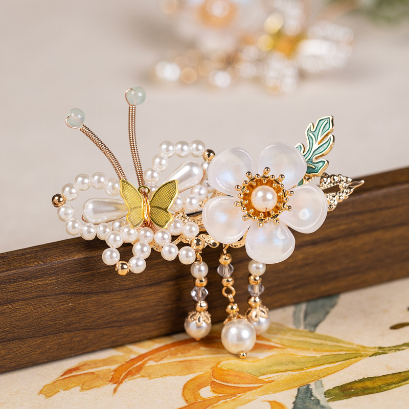 Children-Hair-Accessories-Butterfly-Hair-Clips-Bu-Yao-Tassel-Clips-Hanfu-Accessories-1 Children Hair Accessories Butterfly Hair Clips Bu Yao Tassel Clips Hanfu Accessories