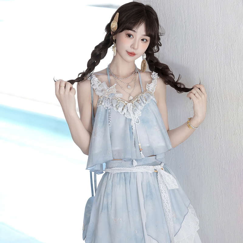 Fashionable-Hanfu-Summer-Tank-Top-Midi-Skirt-Set-for-Sweet-Style-Girls-4 Ocean Whisper