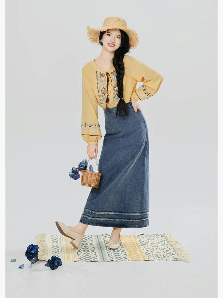 Women Casual Hanfu Outfits for Spring Outings in a Vacation Style