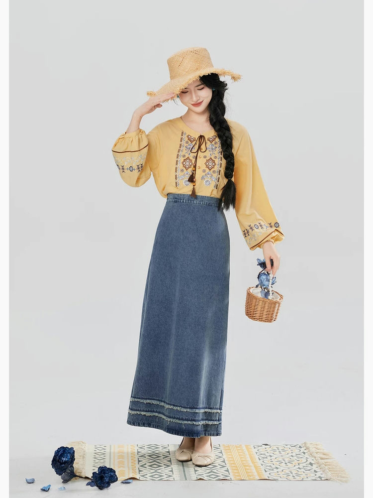 Women Casual Hanfu Outfits for Spring Outings in a Vacation Style