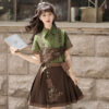 Women-Fashionable-Ming-Dynasty-Inspired-Hanfu-Forest-Themed-Spring-Set-3 Women Fashionable Ming Dynasty Inspired Hanfu Forest Themed Spring Set