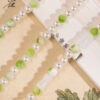 Women-Hanfu-Green-Long-Necklace-Ming-Dynasty-Style-Ying-Luo-4 Women Hanfu Green Long Necklace Ming Dynasty Style Ying Luo