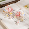 Women-Hanfu-Hairpin-with-Vintage-Lily-of-the-Valley-Flower-and-Tassel-Accents-2 Women Hanfu Hairpin with Vintage Lily-of-the-Valley Flower and Tassel Accents