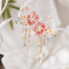 Women-Hanfu-Hairpin-with-Vintage-Lily-of-the-Valley-Flower-and-Tassel-Accents-4 Women Hanfu Hairpin with Vintage Lily-of-the-Valley Flower and Tassel Accents